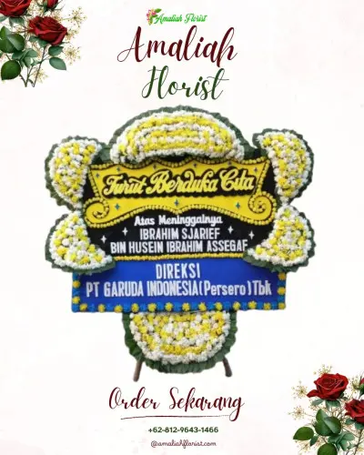 Papan Bunga Duka di Rumah Duka Gotong Royong