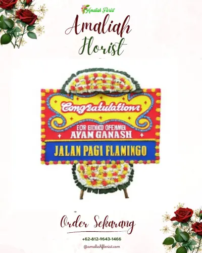 Bunga Papan Congratulation di Rumah Duka Gotong Royong